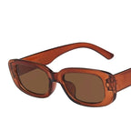 Retro Rectangular Sunglasses for Women - UV400, Lightweight Plastic Frame, view 19