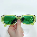 Retro Rectangular Sunglasses for Women - UV400, Lightweight Plastic Frame, view 5