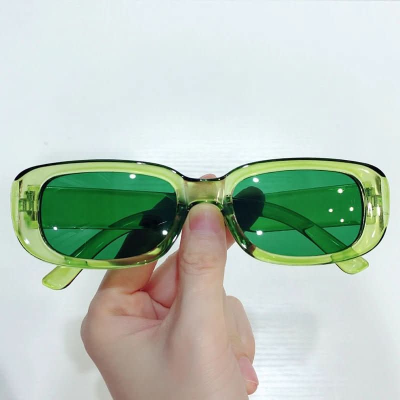 Retro Rectangular Sunglasses for Women - UV400, Lightweight Plastic Frame, view 5