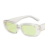 Retro Rectangular Sunglasses for Women - UV400, Lightweight Plastic Frame, view 9