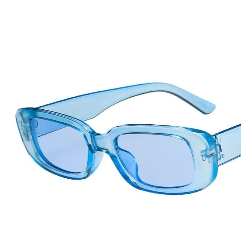 Retro Rectangular Sunglasses for Women - UV400, Lightweight Plastic Frame
