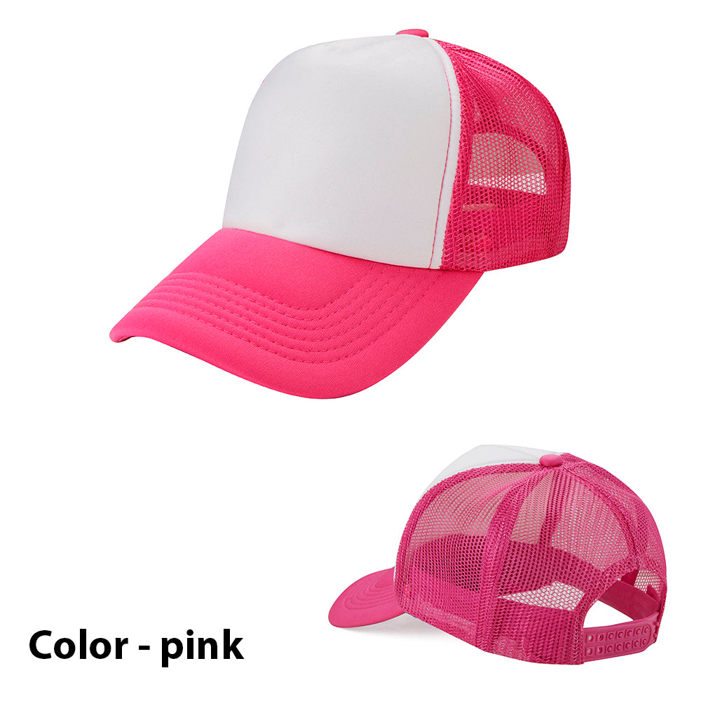 Trucker Baseball Cap for Men and Women - Adjustable Snapback, Mesh Back, view 6