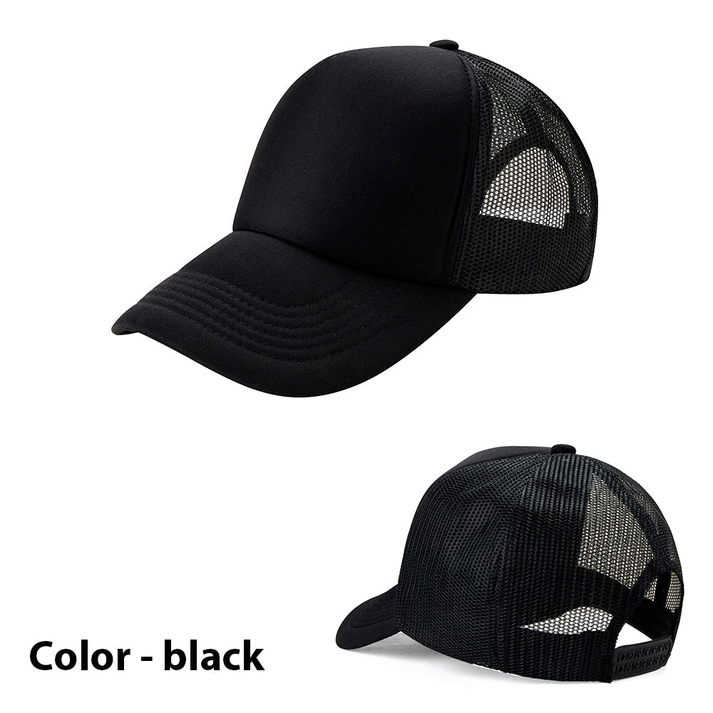 Trucker Baseball Cap for Men and Women - Adjustable Snapback, Mesh Back, view 7