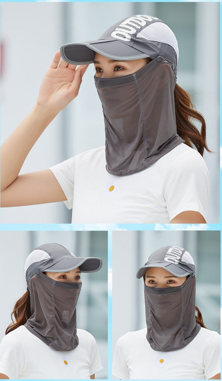 Anti-UV Outdoor Baseball Cap for Adults - Breathable Cotton Polyester, view 3
