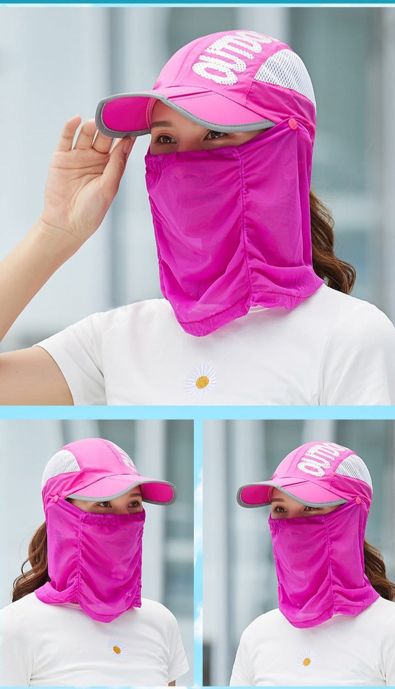 Anti-UV Outdoor Baseball Cap for Adults - Breathable Cotton Polyester, view 4