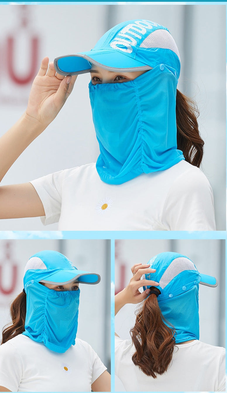 Anti-UV Outdoor Baseball Cap for Adults - Breathable Cotton Polyester, view 5