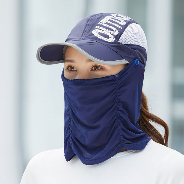 Anti-UV Outdoor Baseball Cap for Adults - Breathable Cotton Polyester, view 6