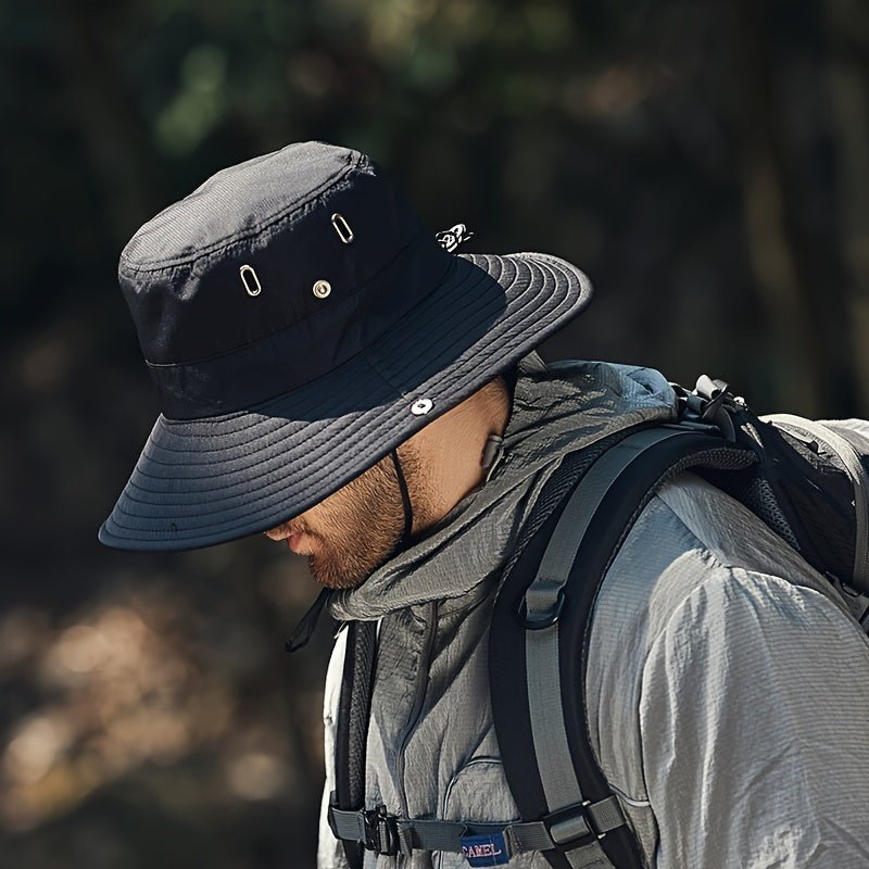 Breathable Sun Hat for Outdoor Adventures - UV Protection, Adjustable Fit, view 3