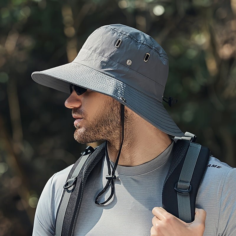 Breathable Sun Hat for Outdoor Adventures - UV Protection, Adjustable Fit, view 4