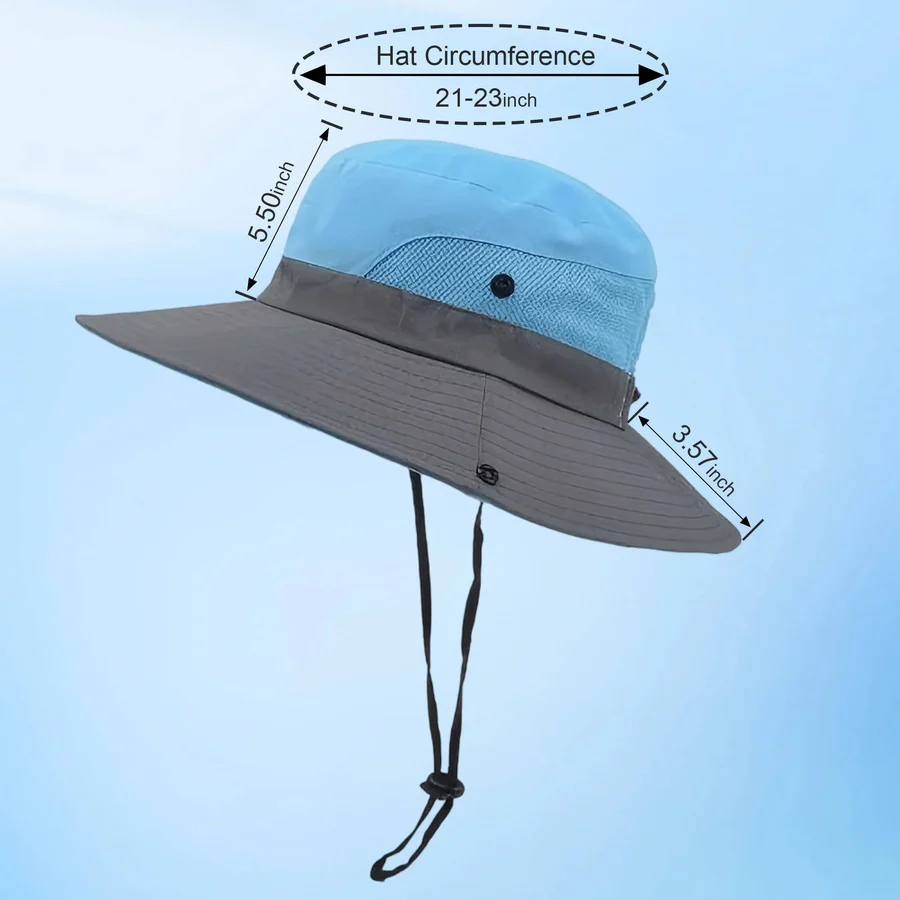 Foldable Sun Hat for Women - UV Protection, Breathable Polyester, view 10