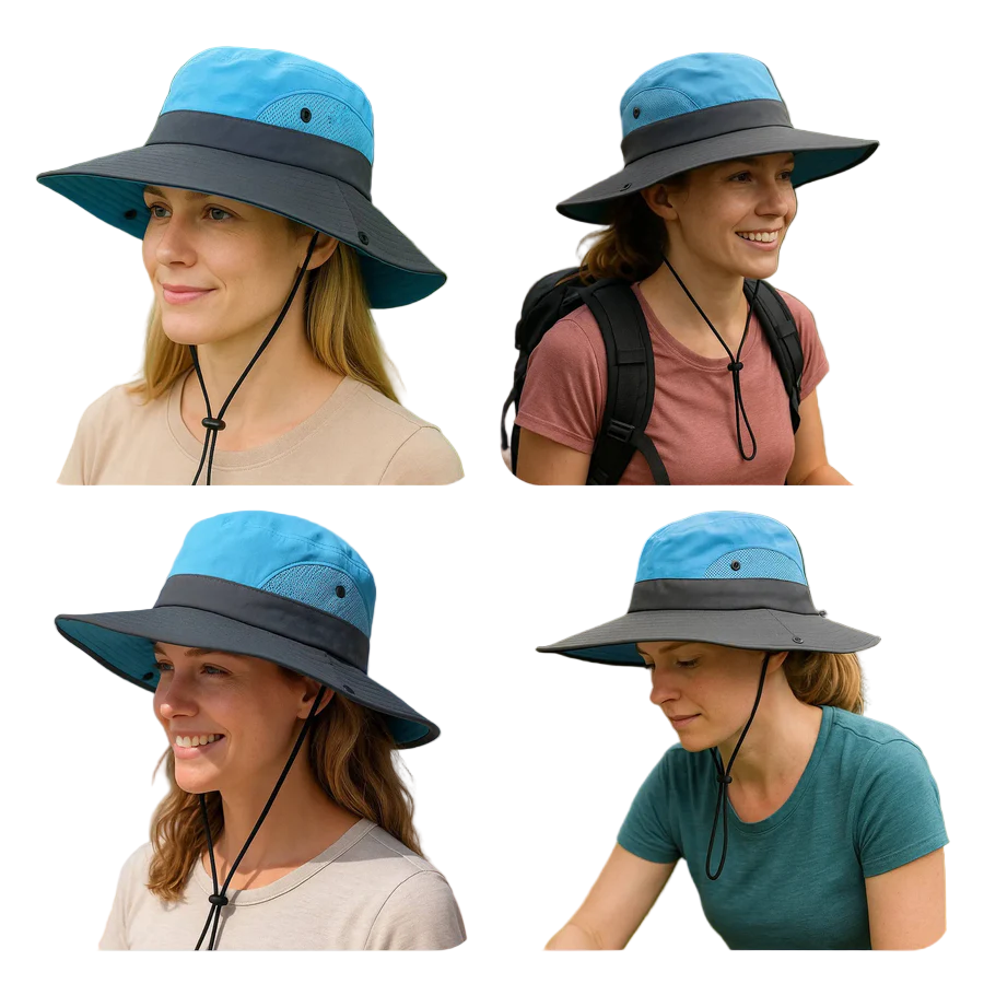Foldable Sun Hat for Women - UV Protection, Breathable Polyester, view 11