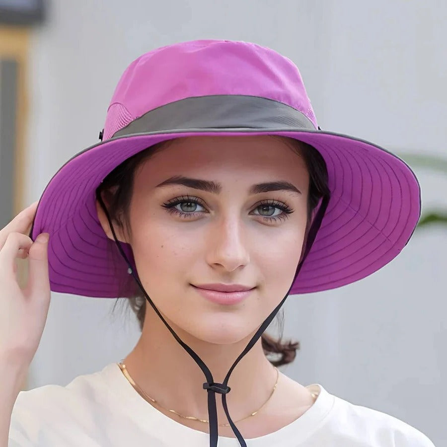 Foldable Sun Hat for Women - UV Protection, Breathable Polyester, view 15