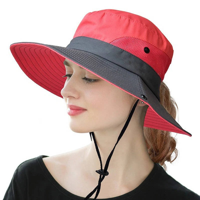Foldable Sun Hat for Women - UV Protection, Breathable Polyester, view 17