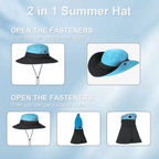 Foldable Sun Hat for Women - UV Protection, Breathable Polyester, view 3