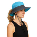 Foldable Sun Hat for Women - UV Protection, Breathable Polyester