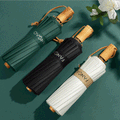 Ladies Elegant Folding Umbrella - Waterproof, Ergonomic Handle, Compact Size