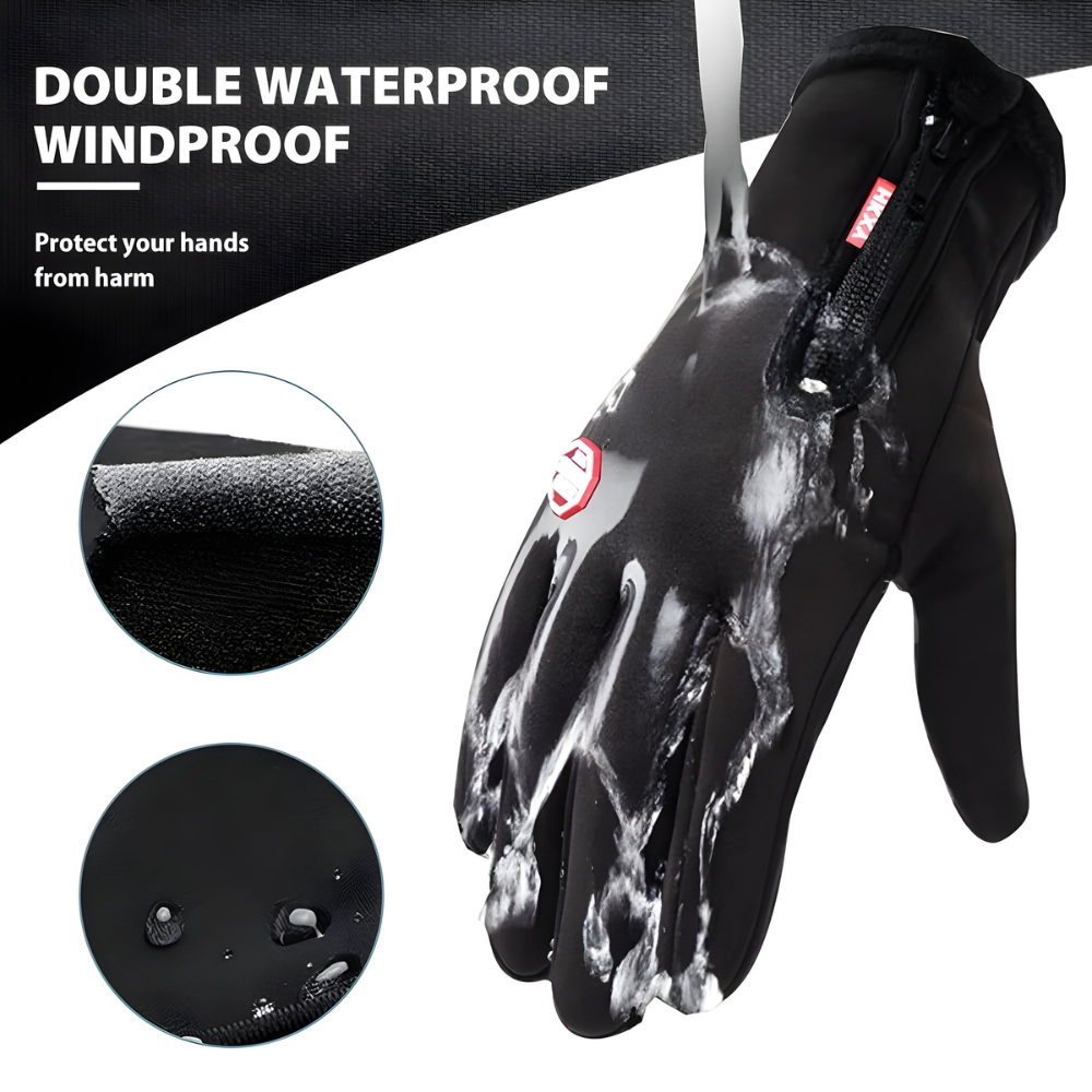 Waterproof Winter Thermal Gloves for Outdoor Sports - Fleece Lined, Touchscreen, view 4
