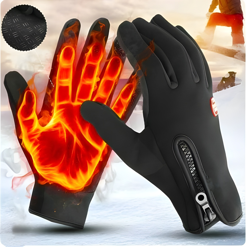 Waterproof Winter Thermal Gloves for Outdoor Sports - Fleece Lined, Touchscreen, view 6