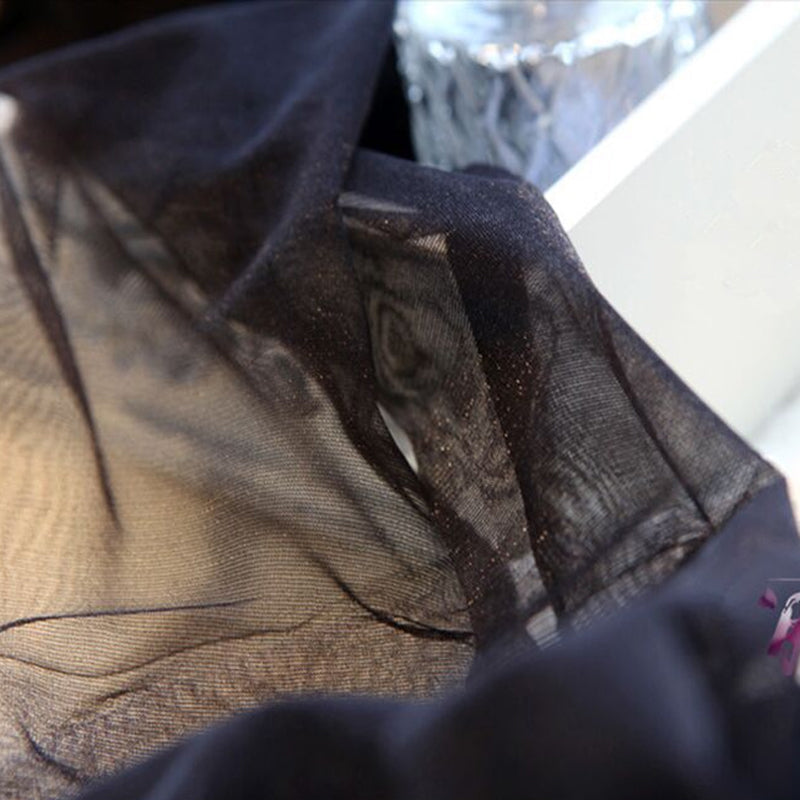 Pearl-like Silk Stockings for Women - Gray, One Size, Mother-of-Pearl Finish, view 13