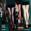 Pearl-like Silk Stockings for Women - Gray, One Size, Mother-of-Pearl Finish