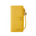 Women's Bi-fold Long Wallet - PU, 19.5x10x2 cm, Multiple Colours