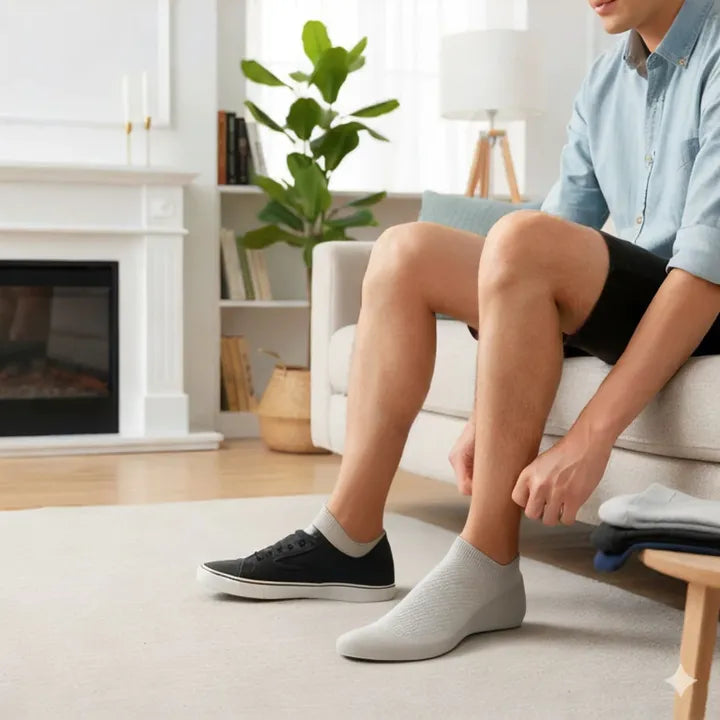 Men’s Bamboo Low-Cut Socks - Moisture-Wicking, Odour Control, view 4