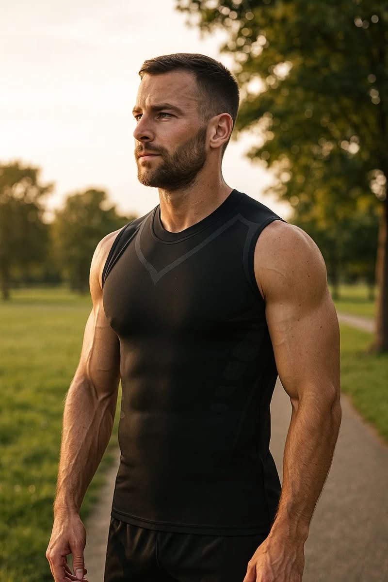 Compression Vest for Trunk Support and Posture - Nylon Elastane, Breathable