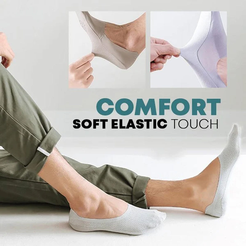 Breathable Ice Silk Socks - Black, White, Grey, Beige, view 5