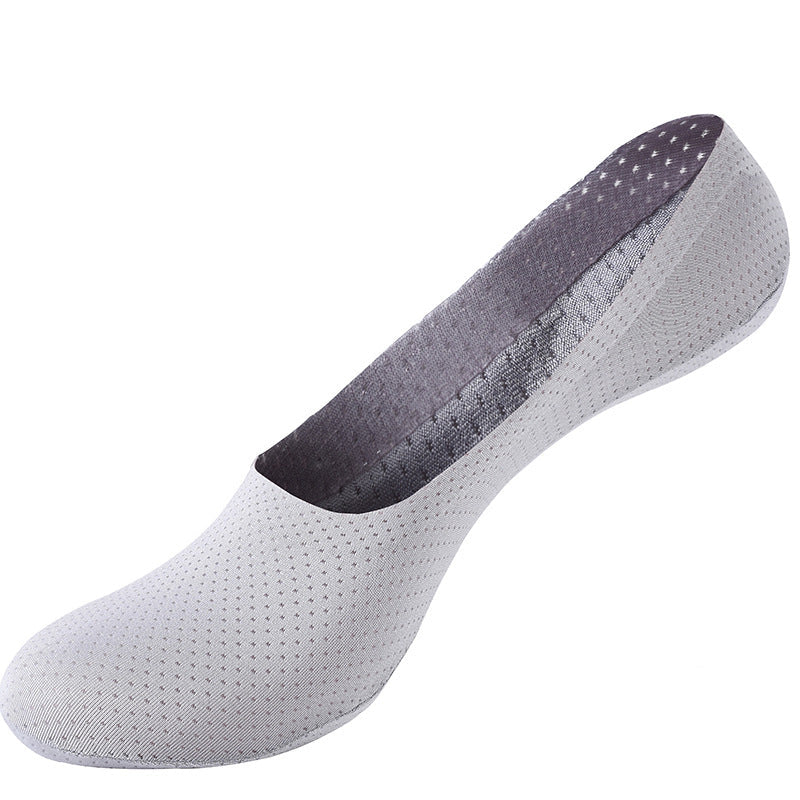 Breathable Ice Silk Socks - Black, White, Grey, Beige, view 7