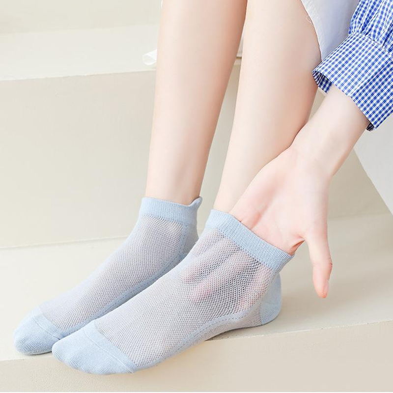 Ultra-thin Non-slip Invisible Socks - Breathable Mesh, Polyester, One Size, view 10