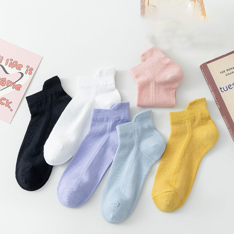 Ultra-thin Non-slip Invisible Socks - Breathable Mesh, Polyester, One Size, view 4