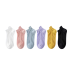 Ultra-thin Non-slip Invisible Socks - Breathable Mesh, Polyester, One Size