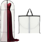 Long Garment Storage Cover for Dresses and Gowns - 180cm Peva, Clear Window, view 11