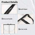 Long Garment Storage Cover for Dresses and Gowns - 180cm Peva, Clear Window, view 3