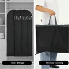 Long Garment Storage Cover for Dresses and Gowns - 180cm Peva, Clear Window, view 7