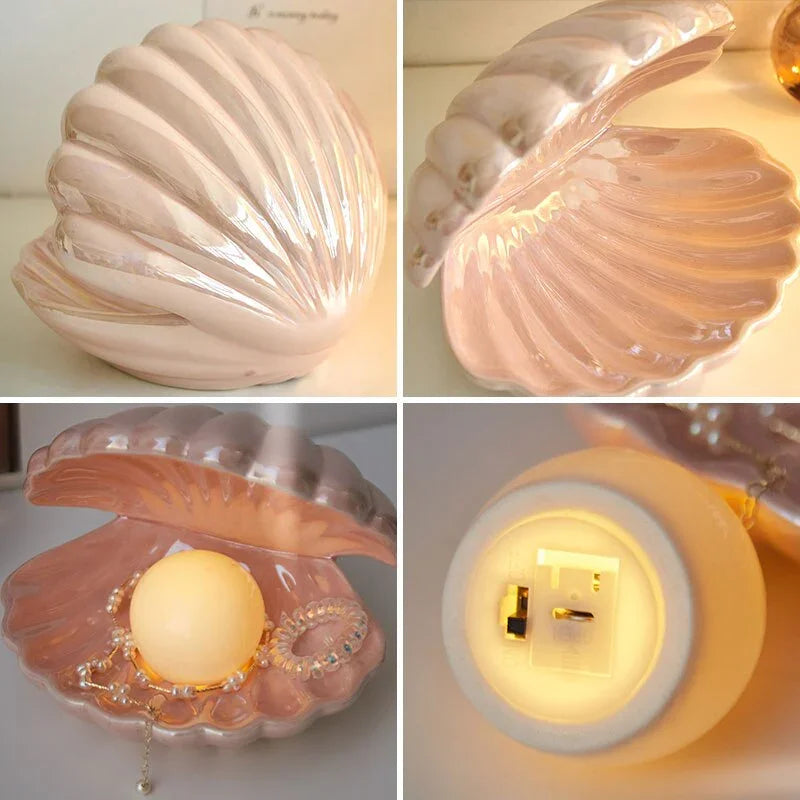 Cloudbrook Shell Table Lamp-Welvere