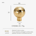 Cole Hammered Cabinet Knobs-Welvere