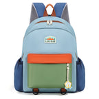 Colourful Multi-Compartment School Backpack with Padded Straps