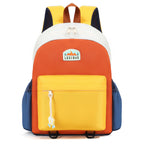 Colourful Multi-Compartment School Backpack with Padded Straps