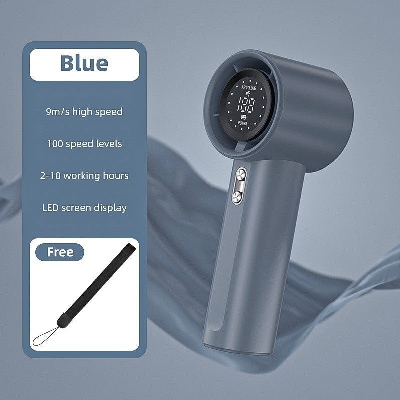 Compact Cordless Hair Dryer with LED Display