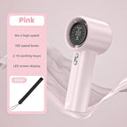 Compact Cordless Hair Dryer with LED Display