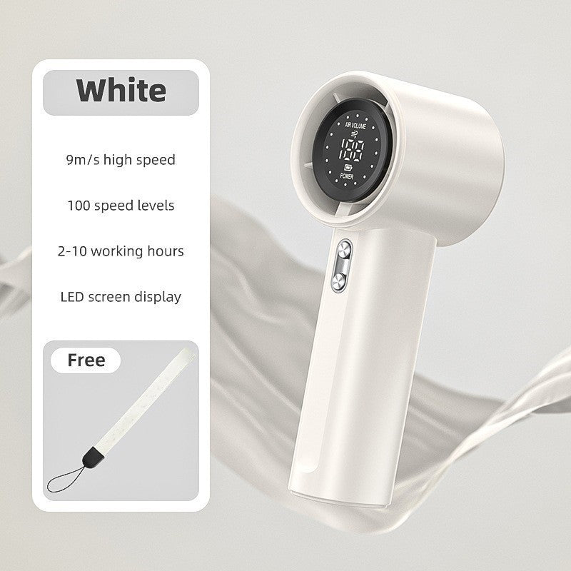 Compact Cordless Hair Dryer with LED Display