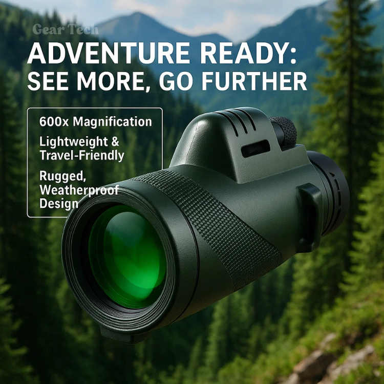 Compact HD Glass Monocular for Hiking, Birdwatching and Sports