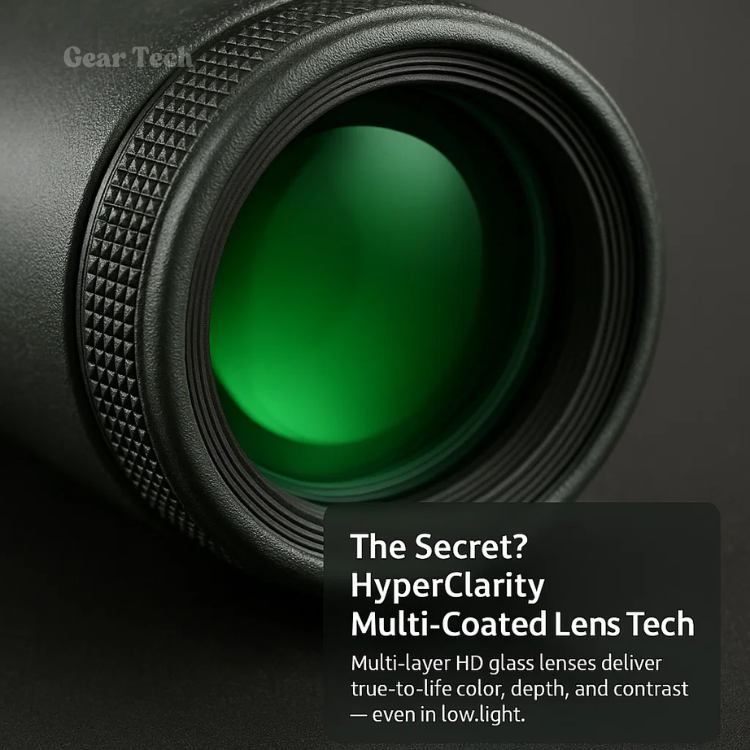 Compact HD Glass Monocular for Hiking, Birdwatching and Sports