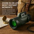 Compact HD Glass Monocular for Hiking, Birdwatching and Sports