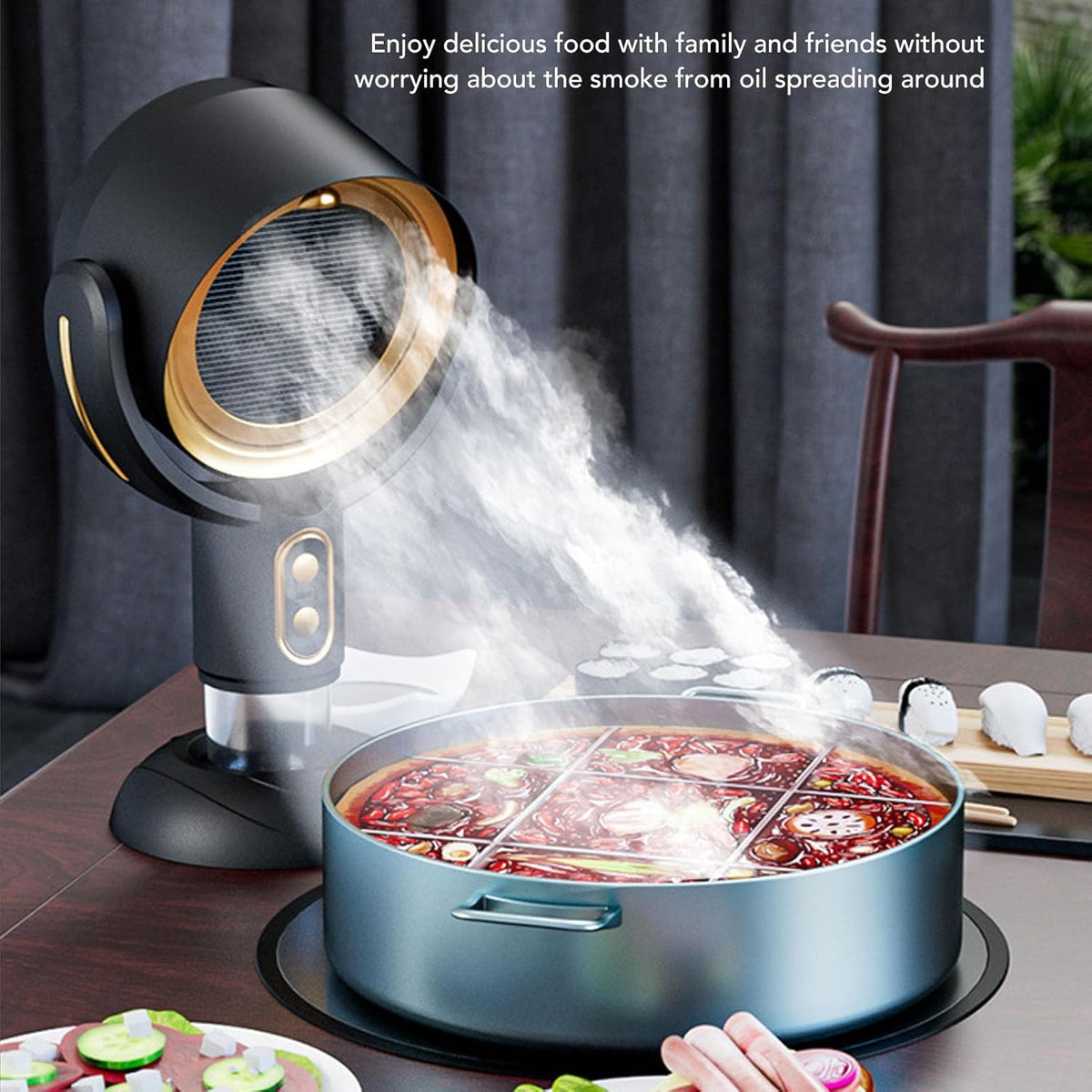 Compact Smoke and Odour Air Purifier for Homes and Offices