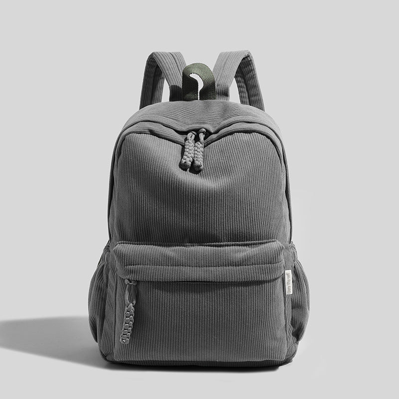 Compact Textured School Backpack with Padded Adjustable Straps