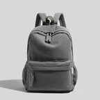 Compact Textured School Backpack with Padded Adjustable Straps