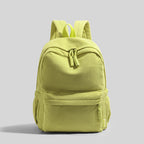 Compact Textured School Backpack with Padded Adjustable Straps