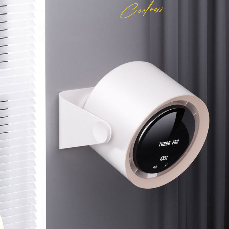 Compact USB Desk Fan with Digital Display, Brushless Motor, 100 Speeds